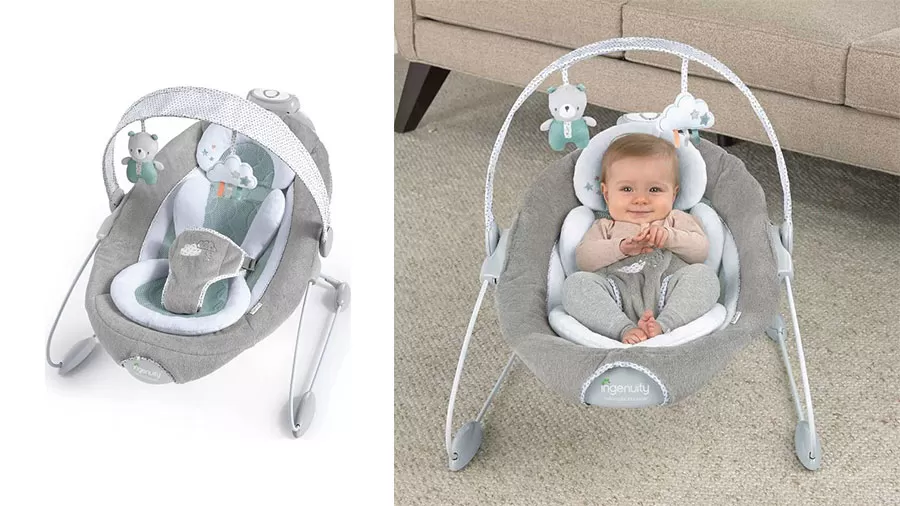 KIDS II Ingenuity Ležaljka SmartBounce Automatic Bouncer - Pemberton SKU12320