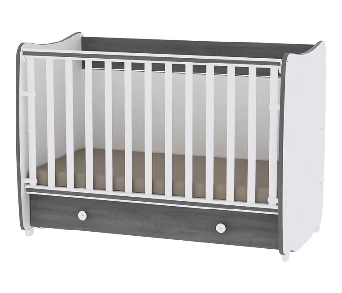 LORELLI Drveni krevetac 2u1 DREAM White-Vintage Grey 10150420034