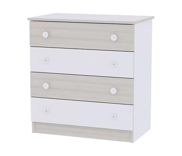 LORELLI Komoda Dresser White-Light Oak 10170070036