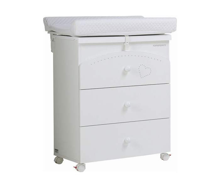 FOPPAPEDRETTI Komoda za kupanje i prepovijanje CRISTALLINO White 9900062910