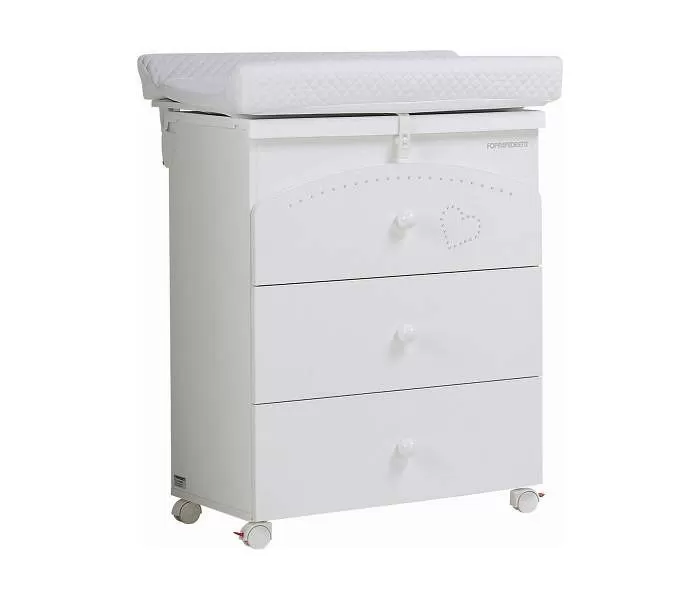 FOPPAPEDRETTI Komoda za kupanje i prepovijanje CRISTALLINO White 9900062910