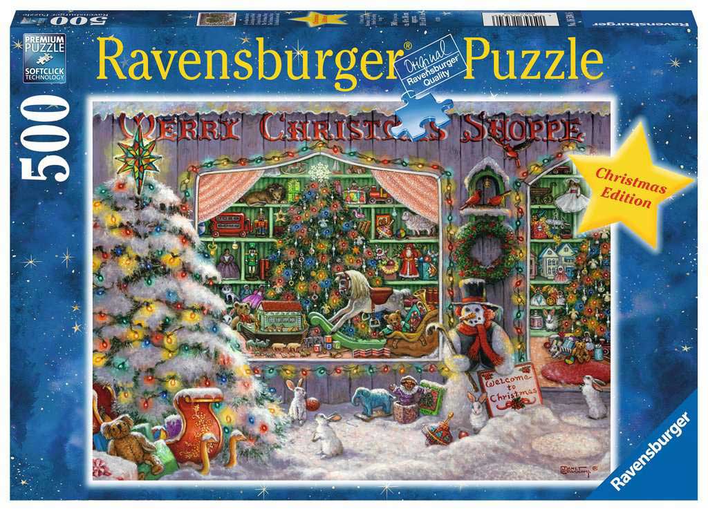 Puzzle 500 delova Božićna prodavnica Ravensburger 16534