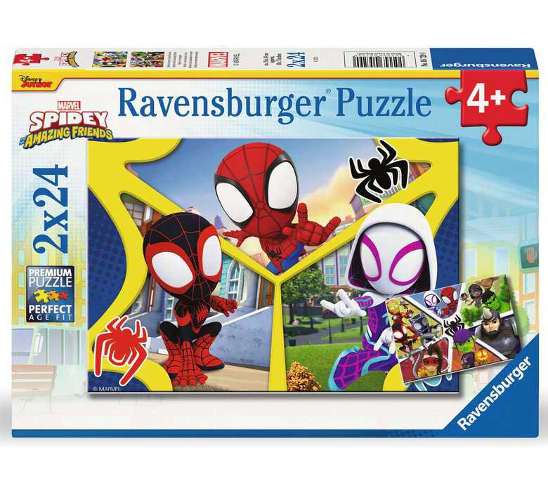 Puzzle za decu 2x24 dela Spajdi i prijatelji Ravensburger 05729