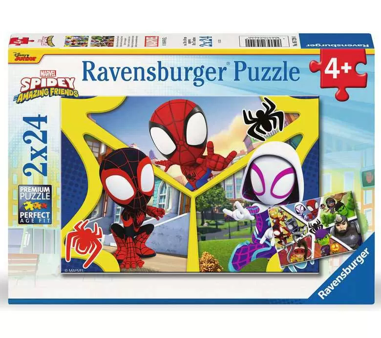 Puzzle za decu 2x24 dela Spajdi i prijatelji Ravensburger 05729