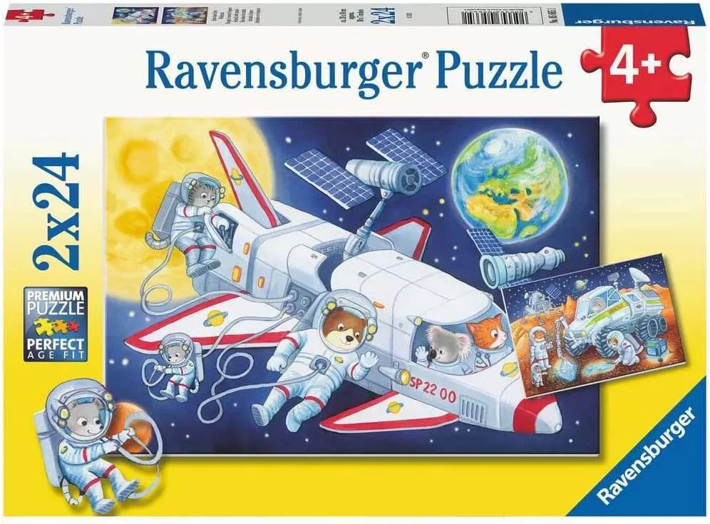 Slagalice 2x24 dela Svemirsko putovanje Ravensburger 05665