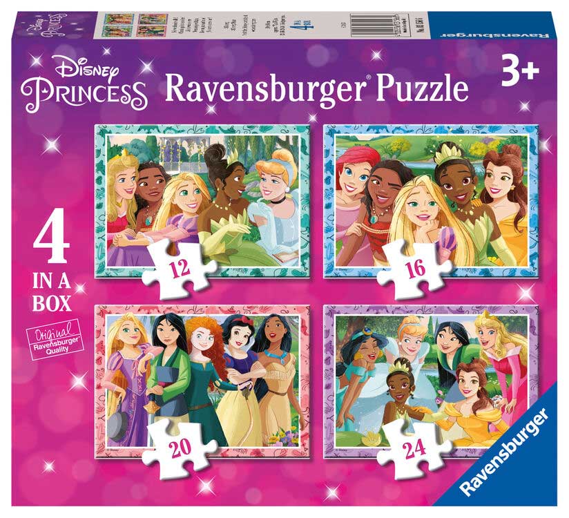 Puzle 4u1 Dizni princeze Ravensburger 03156