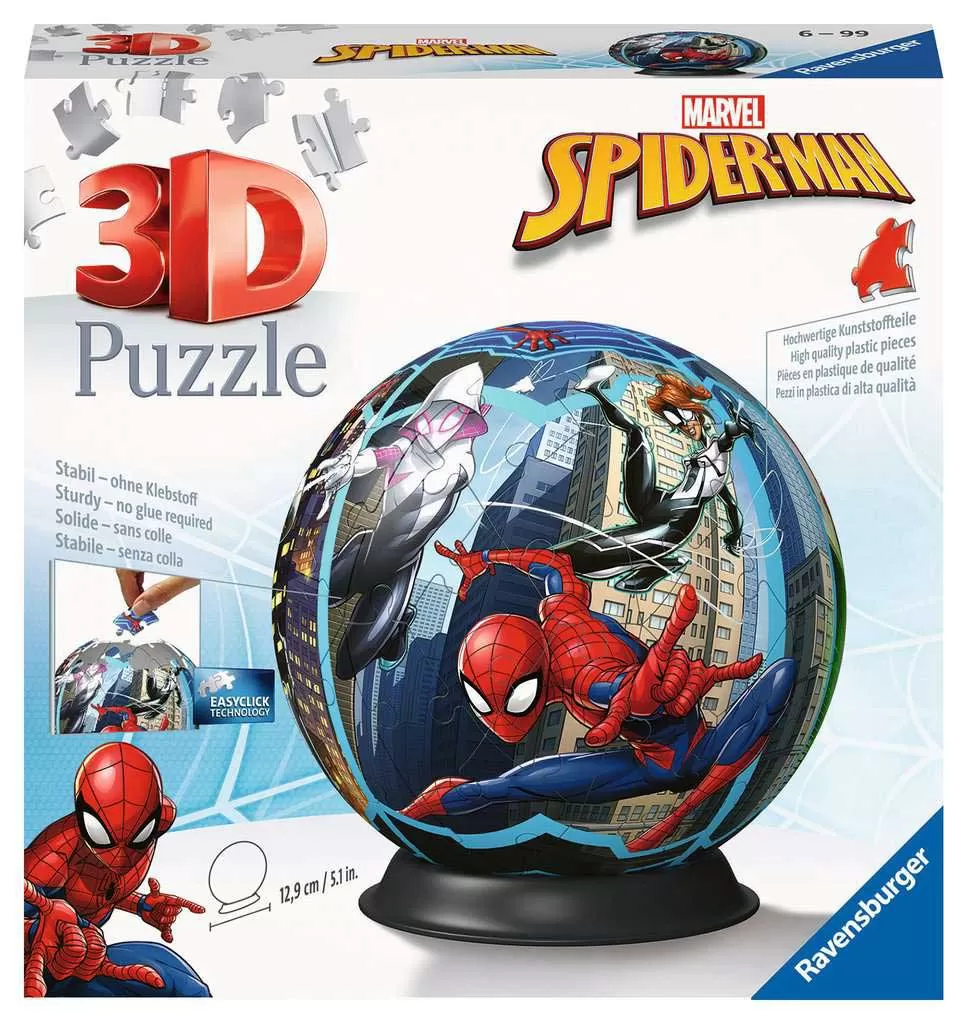 Kugla Spajdermen 3D Puzzle 77 delova Ravensburger 11563