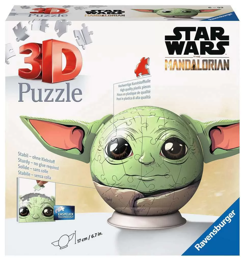 Mandalorian Grogu Star Wars™ 3D Puzzle 77 delova Ravensburger 11556
