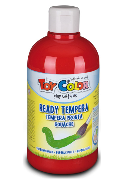 Toy color tempera lakoperiva crvena 500ml