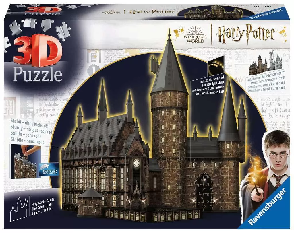 Zamak Hogvorts - Velika dvorana sa osvetljenjem Harry Potter™ 3D Puzzle Ravensburger 11550