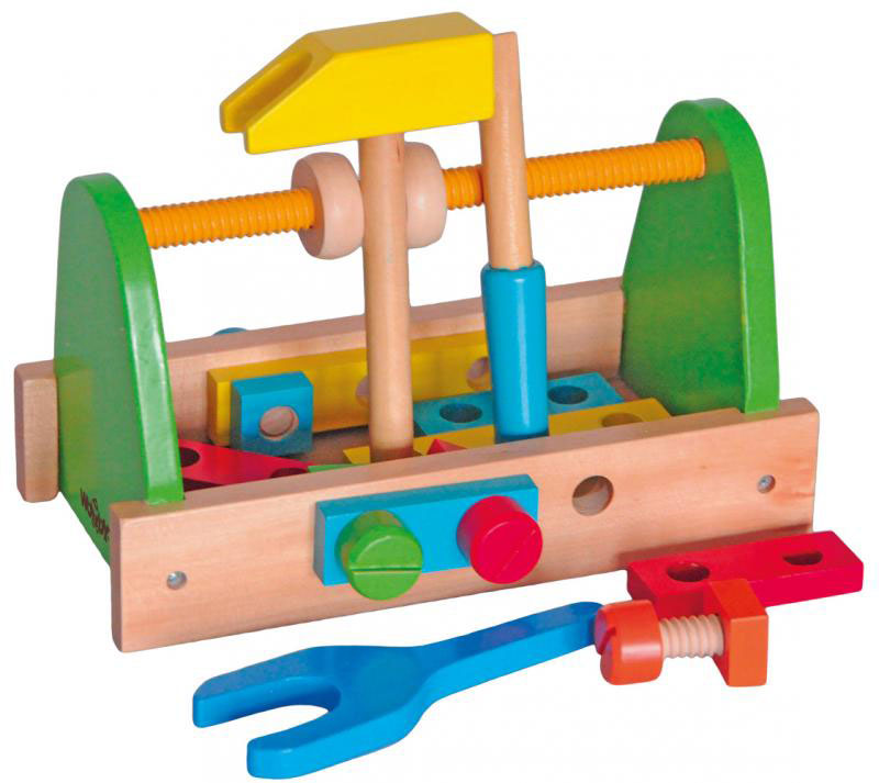 Dečija drvena kutija sa alatom WOODY 91868