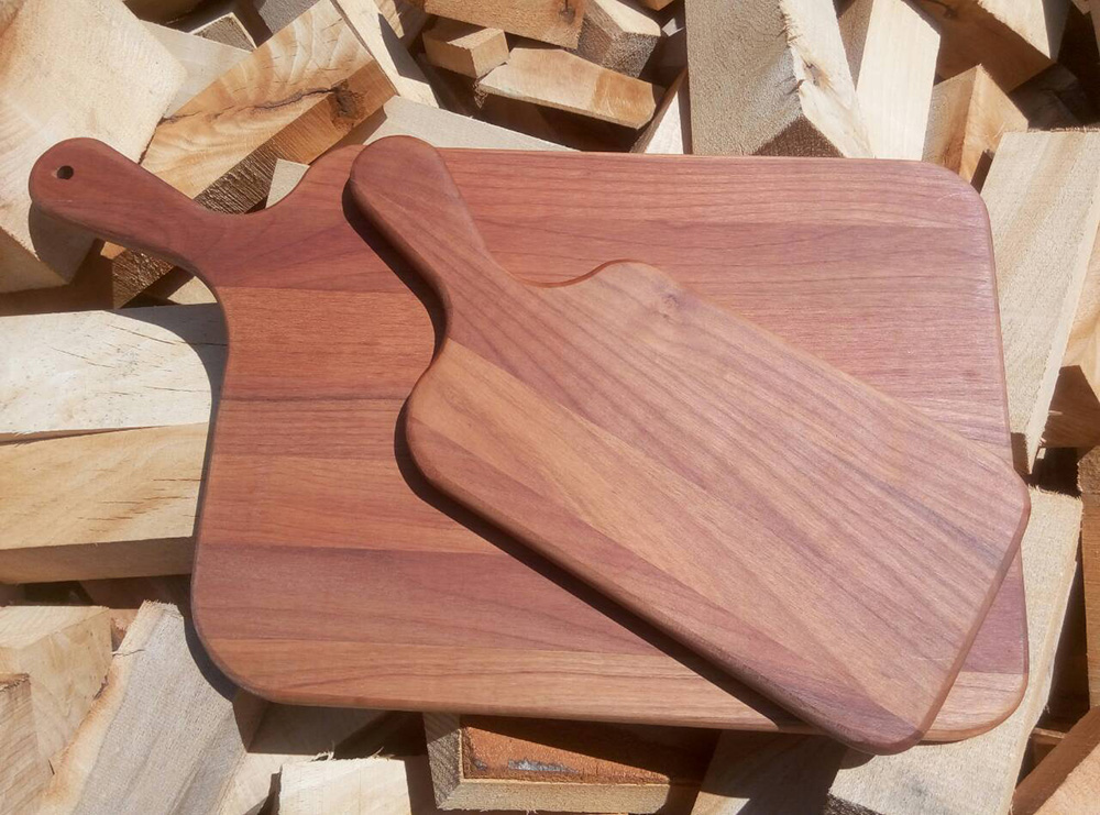 Kuhinjska daska sa ručkom 270 x 140 x 15 mm od drveta trešnje