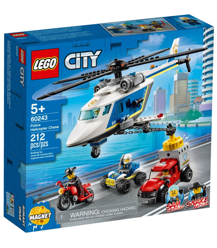 LEGO® City Kocke - Policija - Helikopterska potera 60243
