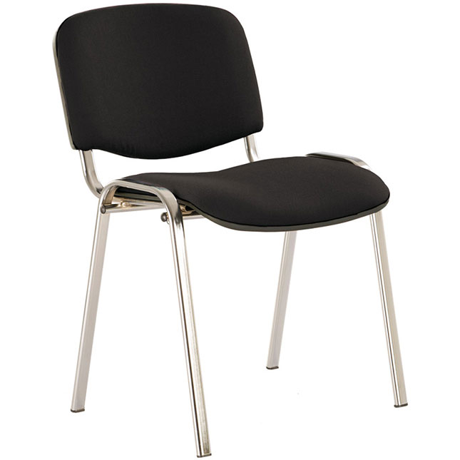 Konferencijska hromirana stolica Nowy Styl Iso crna