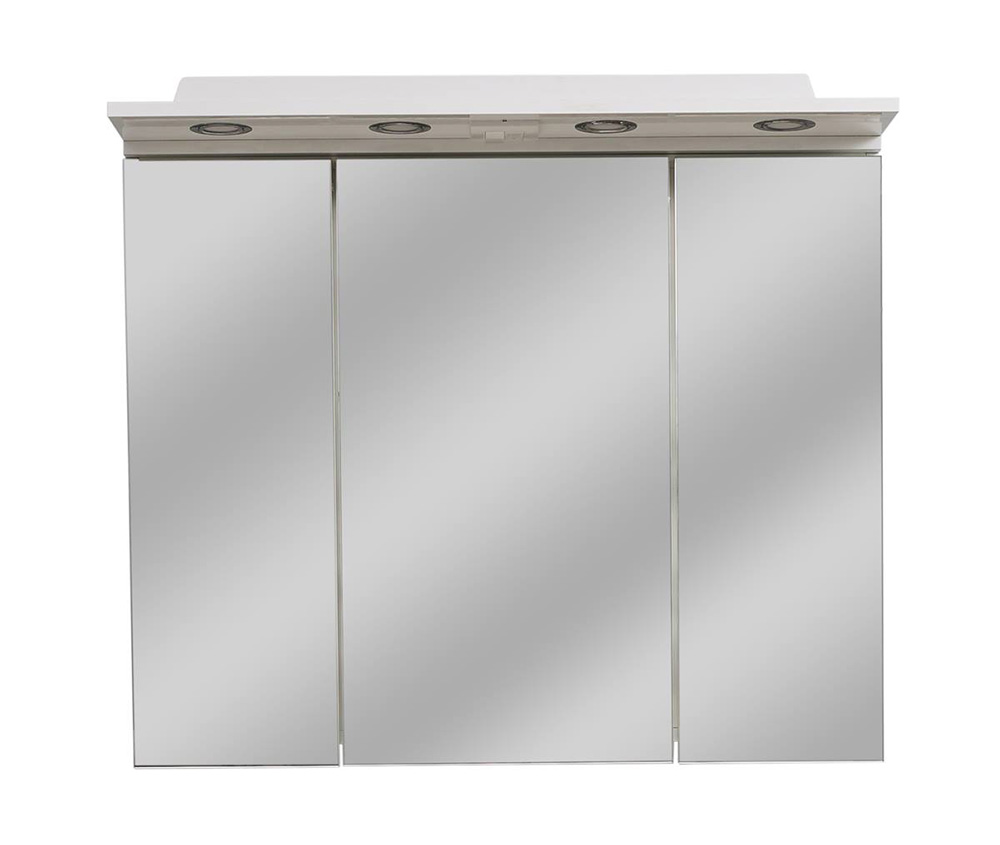 Roper ogledalo sa ormarićem i rasvetom Tijana 900A3 bela