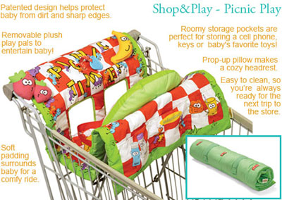 Infantino prostirka za šoping kolica Picnic Play 6060241