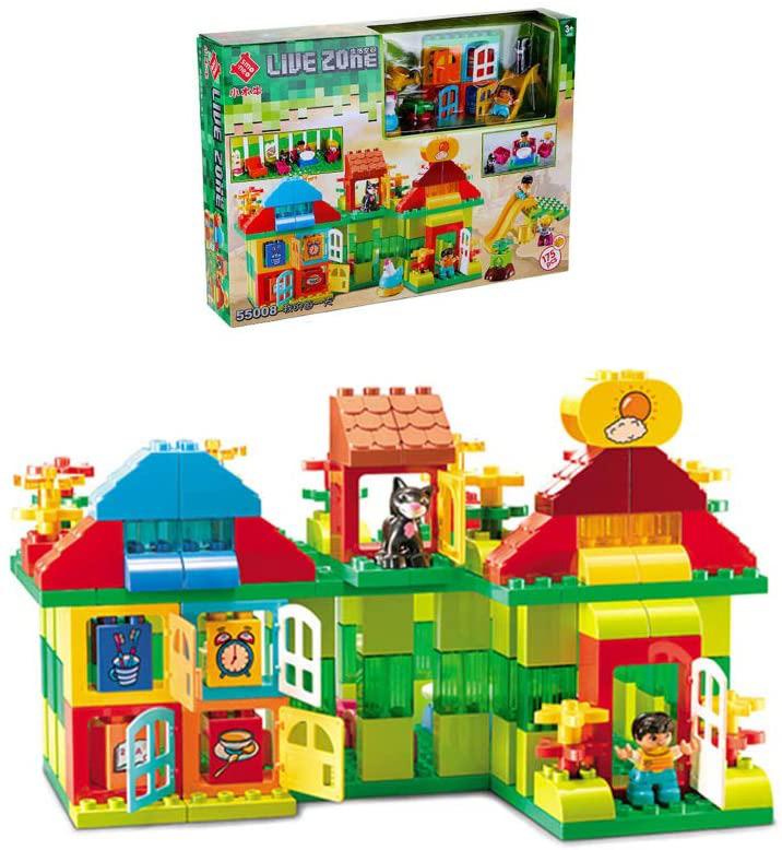 Smoneo 55008 Dečije kocke Plastične kocke KUĆA 175 kom. 876008