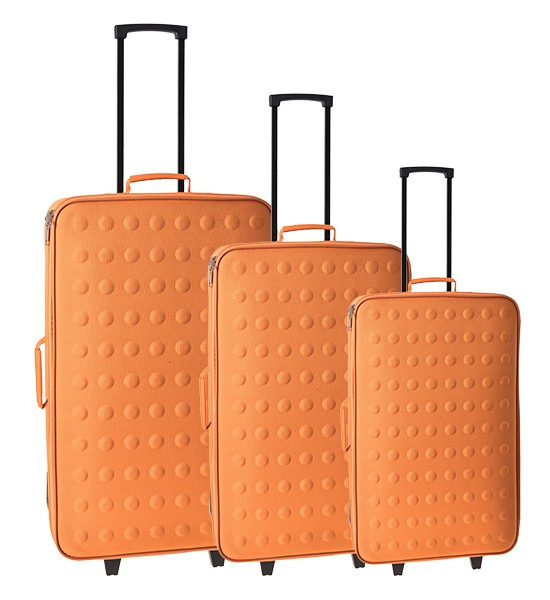 Komplet 3 kofera za putovanja Rio Naradžasta