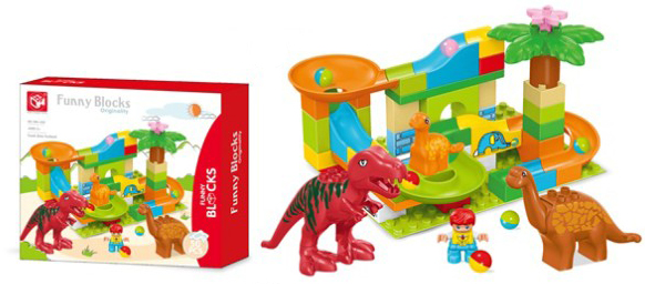 Dečije kocke Plastične kocke DINOSAURUSI 50 delova 876036