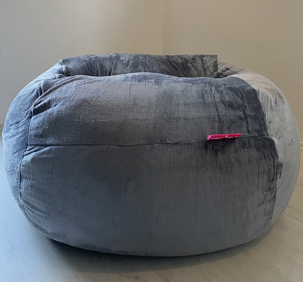 Lazy Bag Jumbo tamno sivi od mikrofibera