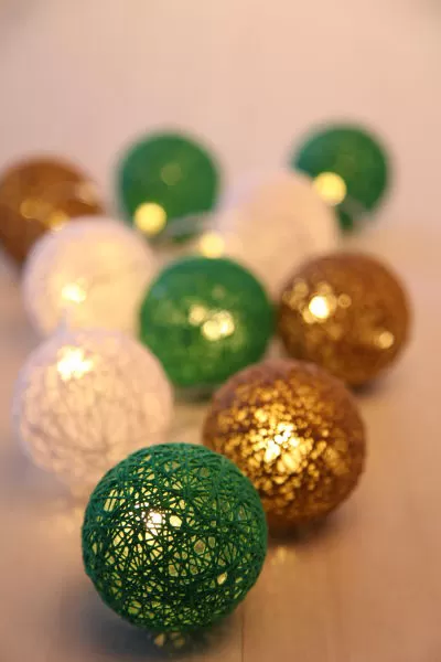 Dekortaivne lampice Venuto 29958-10 zeleno-smeđa