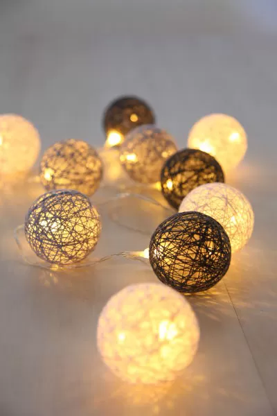 Dekortaivne lampice Venuto 29958-10 siva-krem