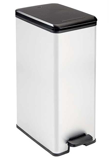 Curver Kanta za otpatke 40L Deco Slim silver - Image 1