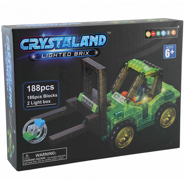 Crystaland prozirne kocke sa svetlom 188 kom viljuškar