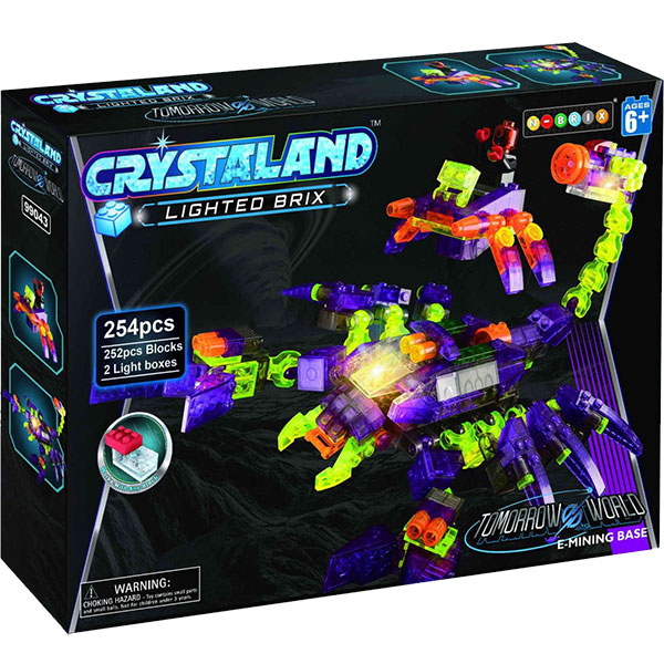 Crystaland prozirne kocke sa svetlom 254 kom škorpija