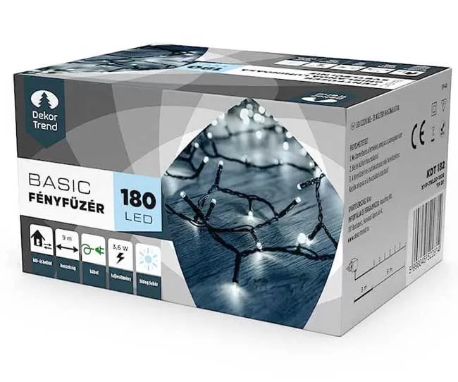 Novogodišnje lampice za spoljnu i unutrašnju upotrebu Hladno bela 180 LED KDT 182