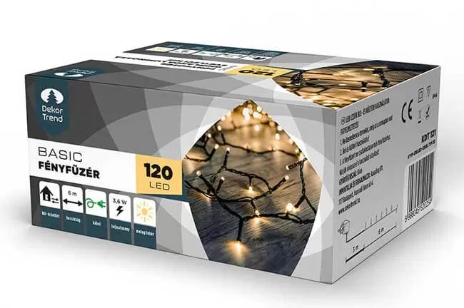 Novogodišnje lampice za spoljnu i unutrašnju upotrebu Toplo bela 120 LED KDT 121