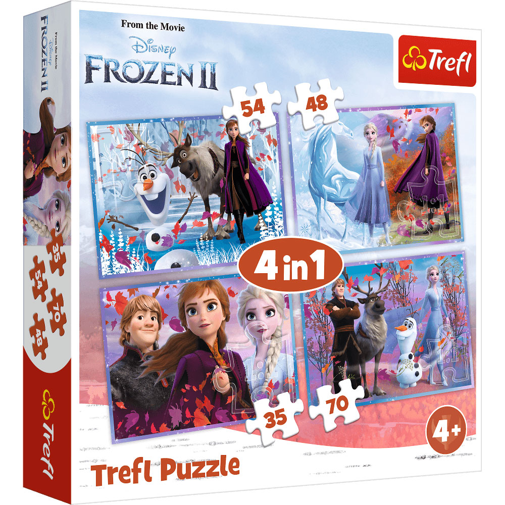 Trefl puzzle 4u1 Frozen II 34323