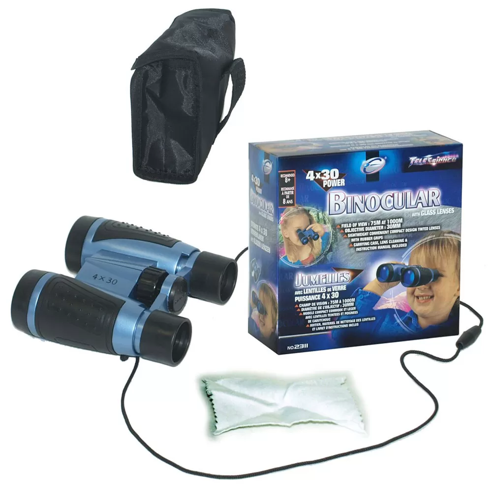 Dečji dvogled 4x30 sa staklenim sočivima