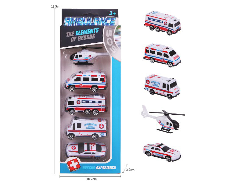 Igračka Autići Vozila Hitne pomoći 5 kom. HITNA POMOĆ 861015