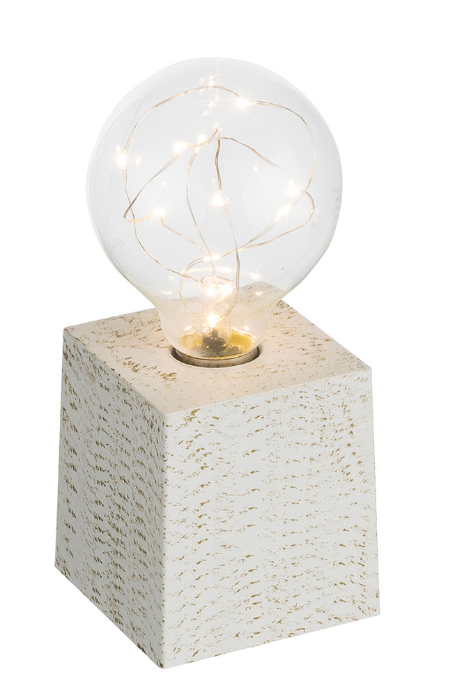 Globo stona lampa Goldy 28100-24 bela