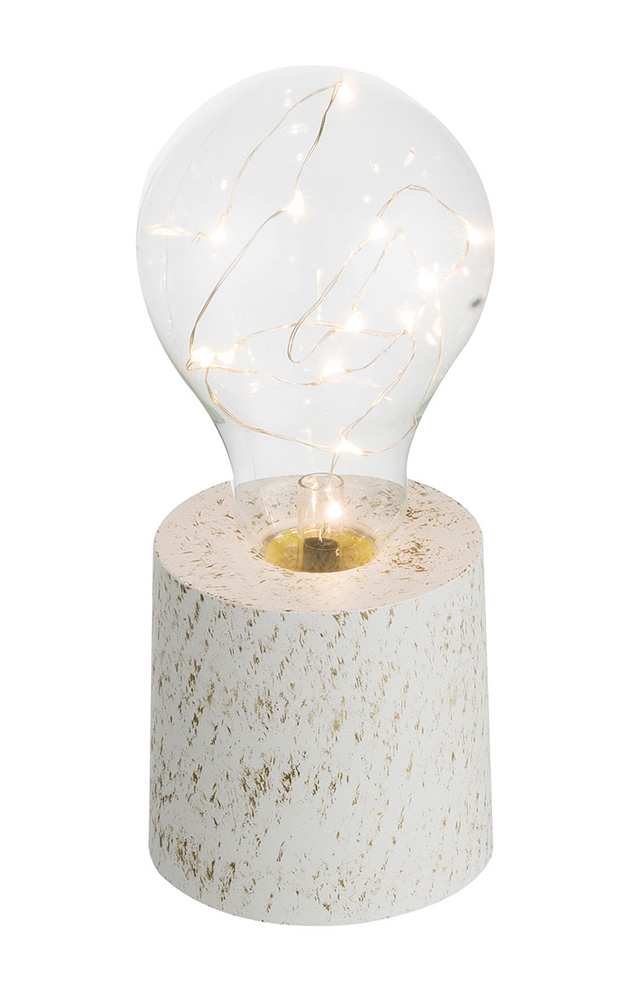 Globo stona lampa Goldy 28100-24 okrugla bela