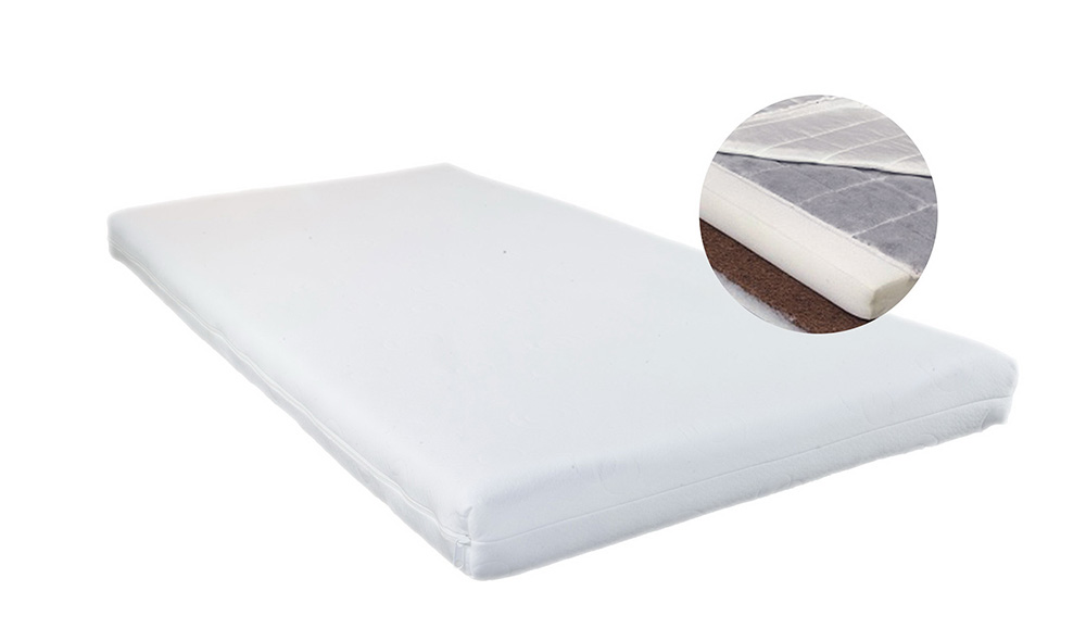 Dečiji dušek sa jezgrom od kokosove pene beli 140x70 7414