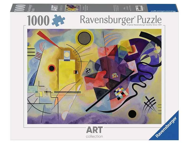Puzzle slagalica 1000 delova Vasilij Kandinski - Žuta crvena plava Ravensburger ART 12000023