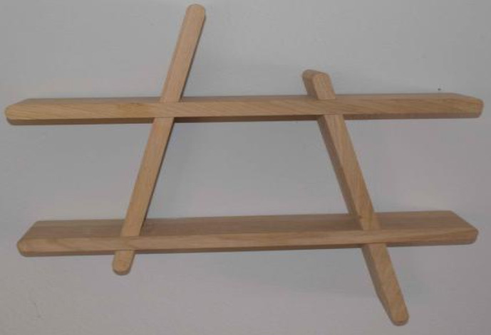 Wood holz zidna polica 52x38x9cm 480 Hrast