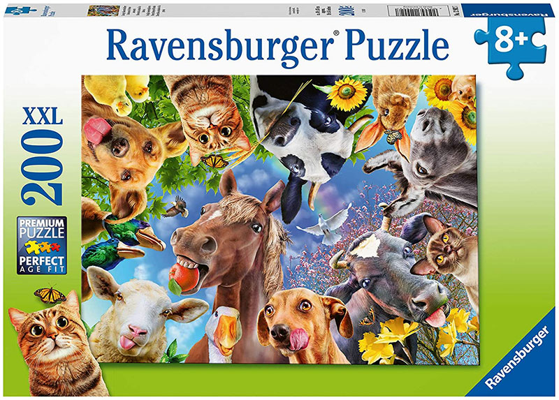 Ravensburger Slagalica 200 delova Smešni selfi na farmi 12902