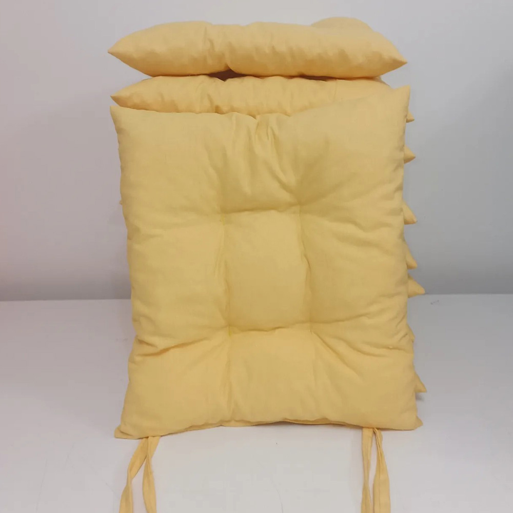 Pamučni Jastuk Za Stolicu 40 x 40 cm Yellow - Image 1
