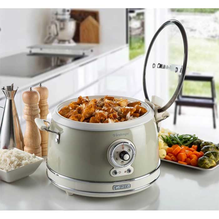 Električni lonac sa funkcijom sporog kuvanja Ariete Vintage 2904 Beige - Image 1