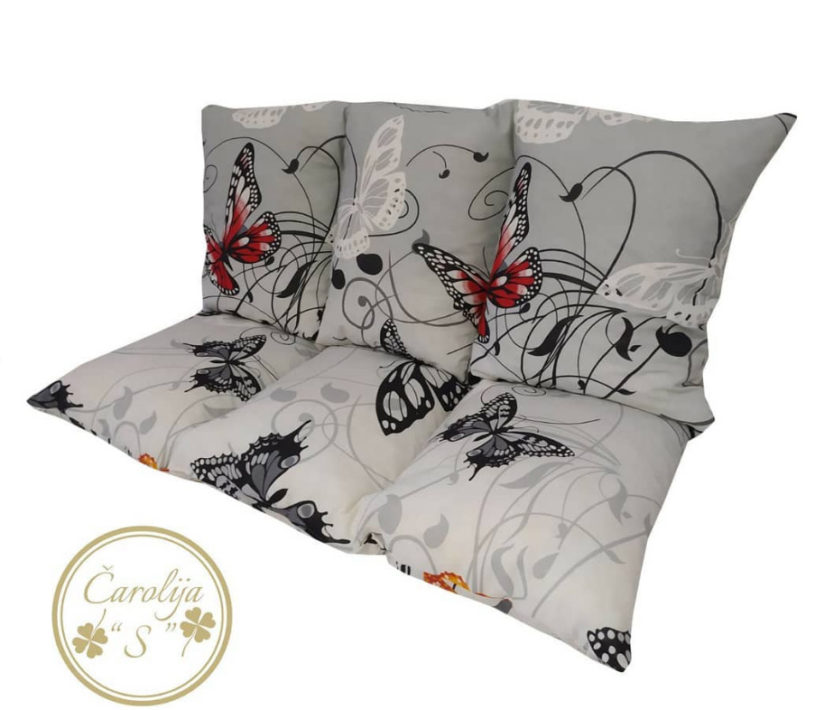 Jastuk Za Baštensku Ljuljašku 120 x 50 x 50 cm BUTTERFLY