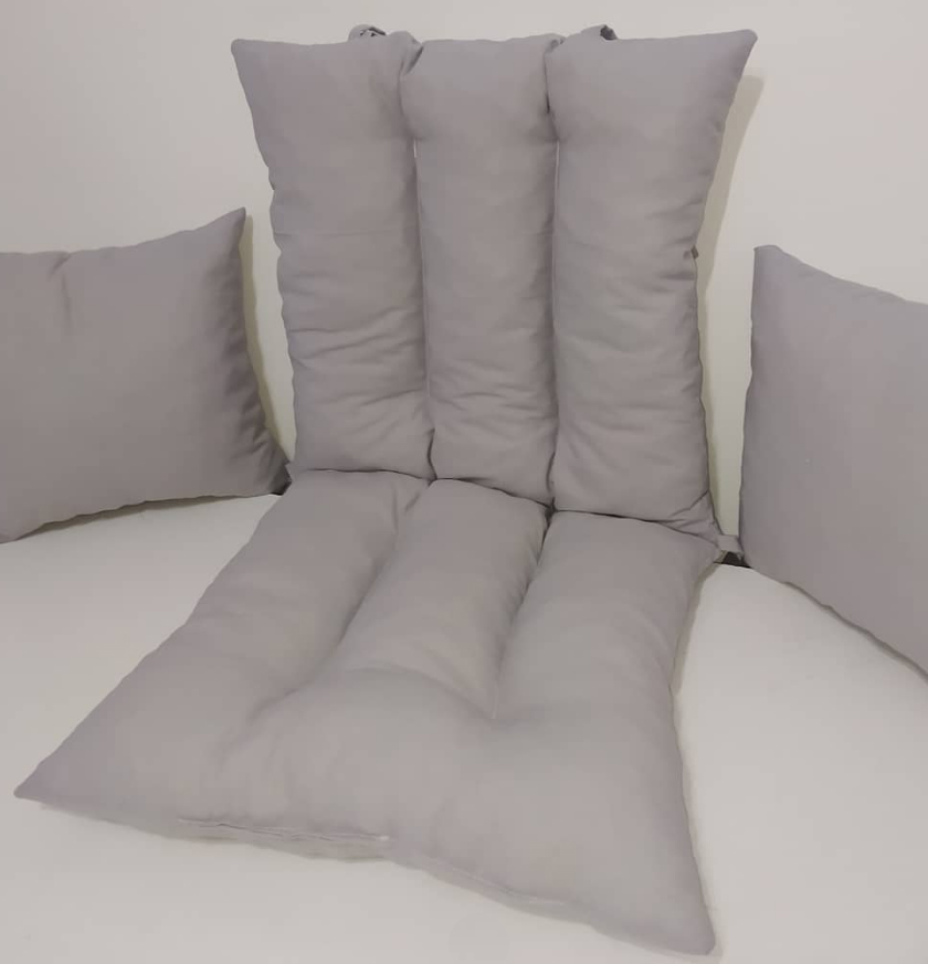 Jastuk Za Stolicu Sa Naslonom 1 kom. 50 x 100 cm GREY