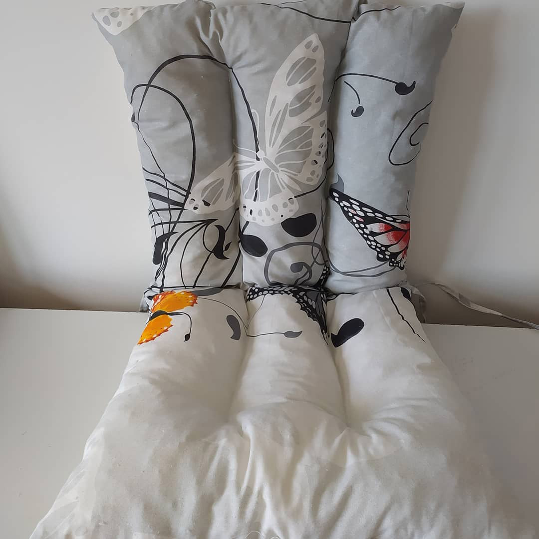 Jastuk Za Stolicu Sa Naslonom 1 kom. 60 x 120 cm BUTTERFLY