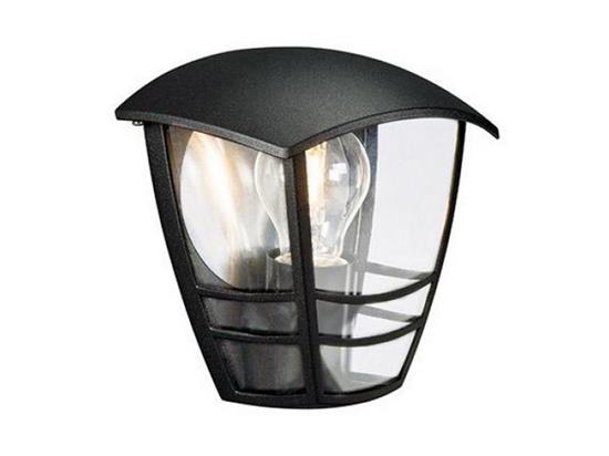 Philips Creek spoljašnja zidna svetiljka crna max 1x60W