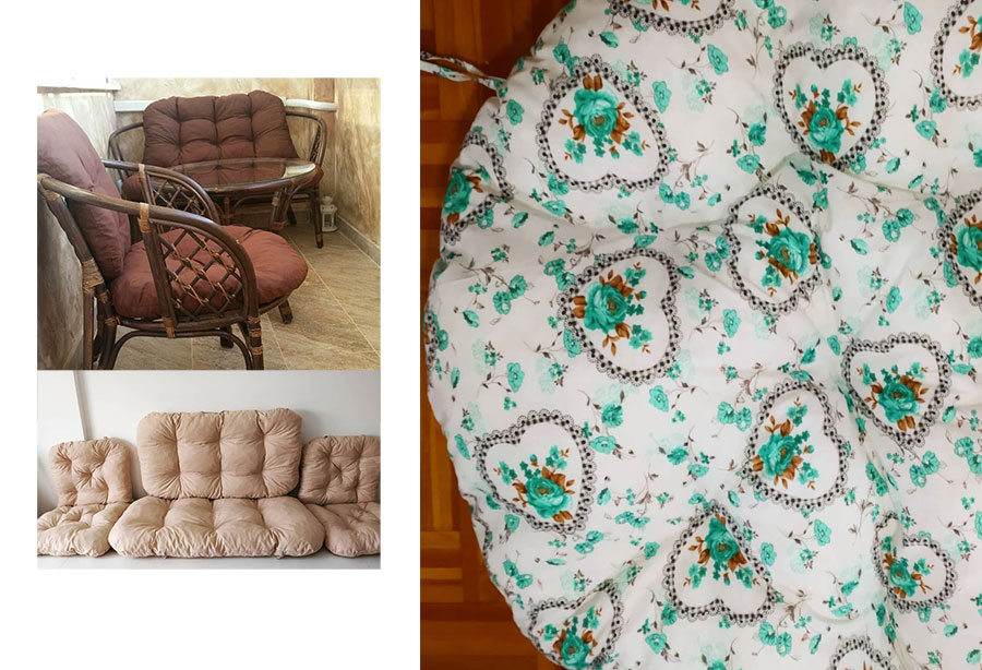 Jastuci za bambus ratan garnituru Bahama FLOURISH Green