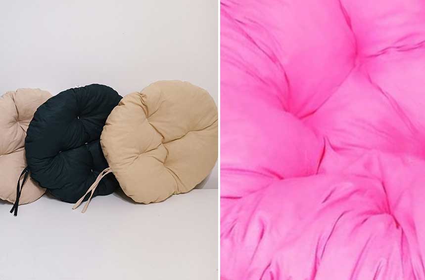 Okrugli jastuk sedalica za stolice 50 cm - Pink