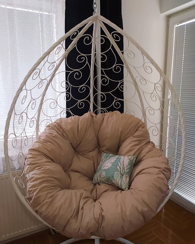 Jastuk Za Jaje Baštensku Ljuljašku - 120 cm - Cafe Latte