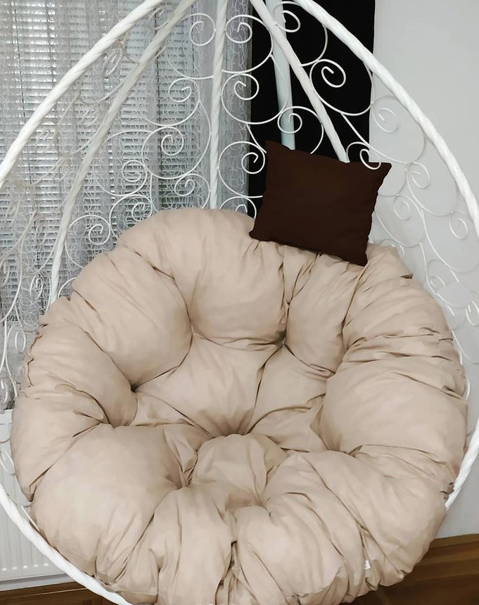 Jastuk Za Jaje Baštensku Ljuljašku - 140 cm - Beige - Image 1